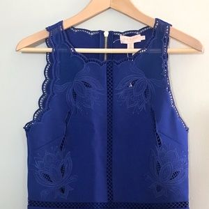 Ted Baker Embroidered Scallop Hem Dress